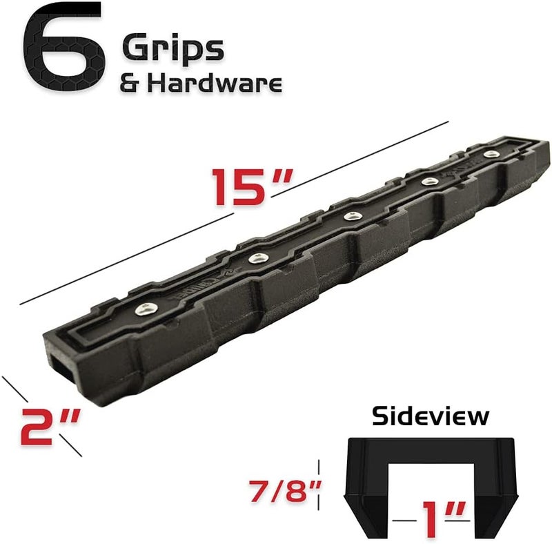 Caliber Ramp Grips 13204, Snowmobile Ramp Traction, 6-pc Kit - Image 2